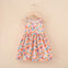 JF Pink Multi Color Flower Printed Frock FD6089A